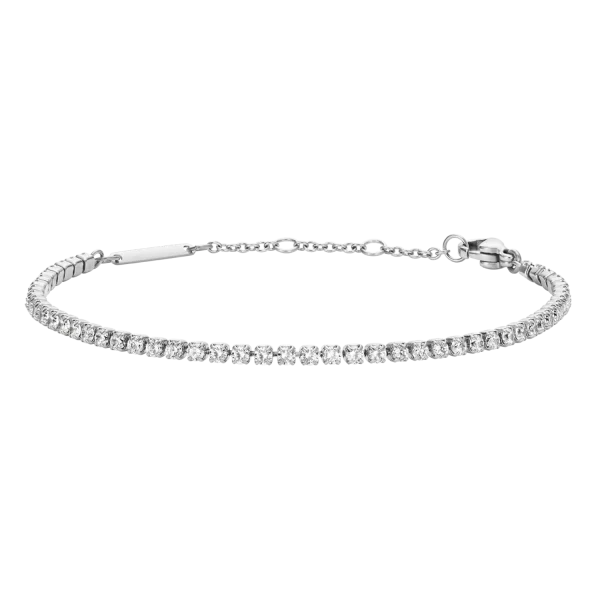Classic Tennis Armband Silver