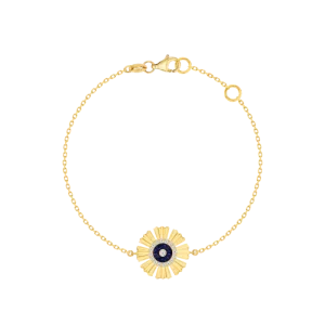 Farfasha Sunkiss Yellow Gold Bracelet with Lapis Lazuli and Diamond