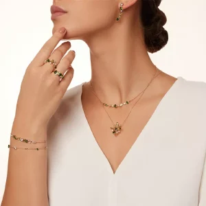 Fireworks Fiesta Diamond and Precious Gem Bracelet in 18k Rose Gold 1