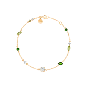 Fireworks Fiesta Diamond and Precious Gem Bracelet in 18k Rose Gold