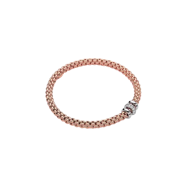 Fope Solo Armband with diamonds