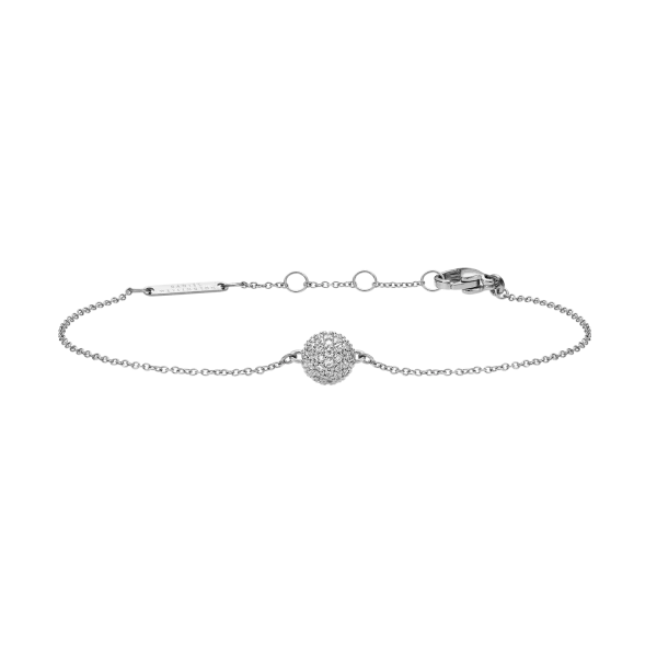 Pavé Crystal Pendant Armband Silver